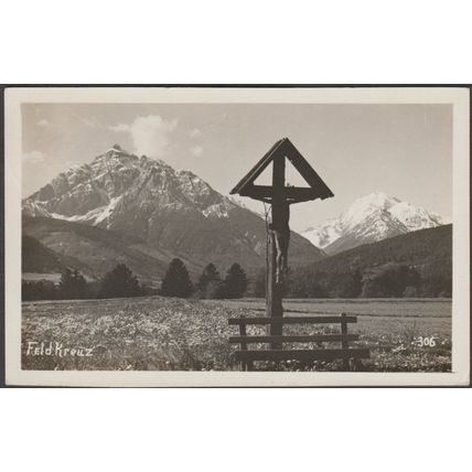 Feld Kreuz, Igls, Tirol, 1935 - Mittelgebirgs Foto-AK