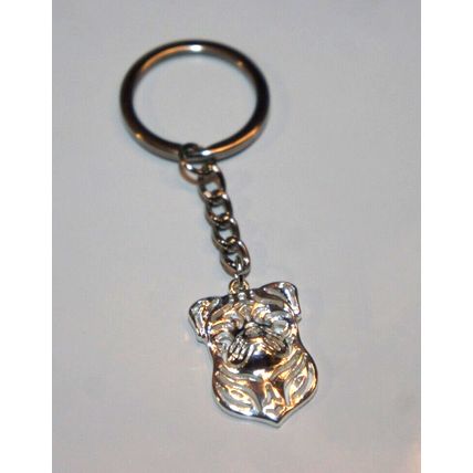PUG DOG KEY RING WITH KEY CHAIN & VELVET GIFT BAG