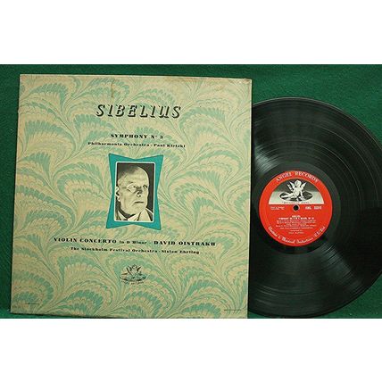 Oistrakh/Kletzki/Ehrling - Sibelius: Symph. #3/Violin Concerto - ANG 35315 - NM