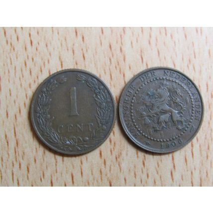 Netherlands 1906 1 Cent Coin