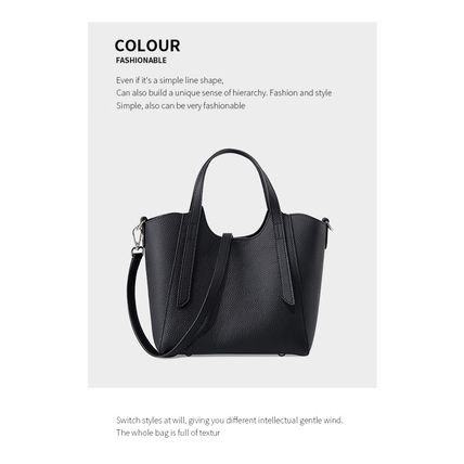 Women Genuine Leather Shoulder Bags Purses and Handbags Black