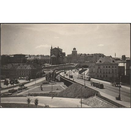 Trasa Wschód–Zachód, Warszawa, 1957 - Jabrzemski Foto Pocztówka
