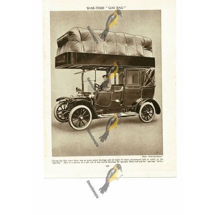 Gas Powered Vehicles, 'Gas Bags', 1913, Book Illustration (Print), 1935