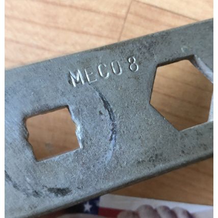 Meco #8 Multi Tool Welding Tank Wrench Vintage