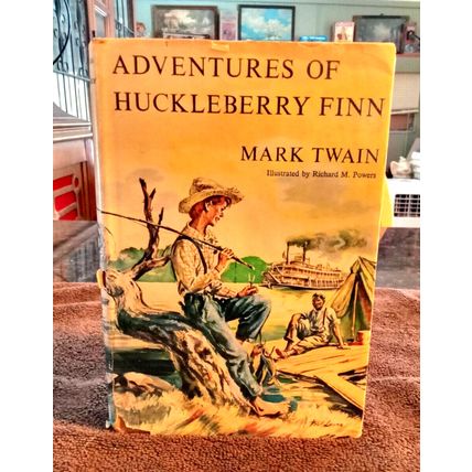 Adventures Of Huckleberry Finn By Mark Twain W/Dustjacket 1954 Great Shape