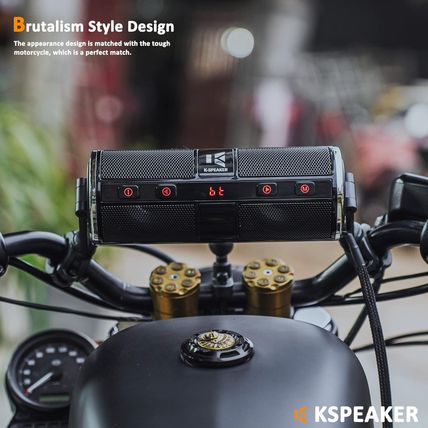 Motorcycle Speakers Bluetooth Waterproof Radio Audio System Built-In Amplifier,
