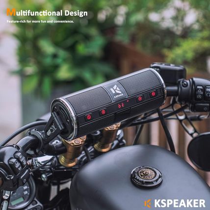 Motorcycle Speakers Bluetooth Waterproof Radio Audio System Built-In Amplifier,