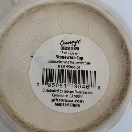 Atomic Starburst Mug Cup W Mushroom Lid Chrissy Teigen Stoneware Coffee Tea 18oz
