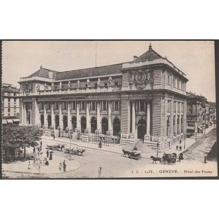 Hôtel des Postes, Genève, c.1905-10 - Jullien Frères CPA JJ1435