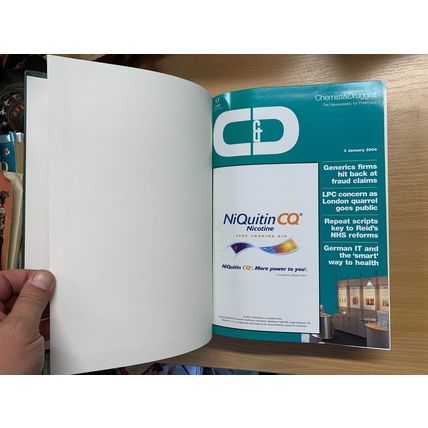 APOTHECARY "CHEMIST & D" PHARMACY BOUND MAGS JAN TO JULY 2004 3.7kg BOOK (EV4)