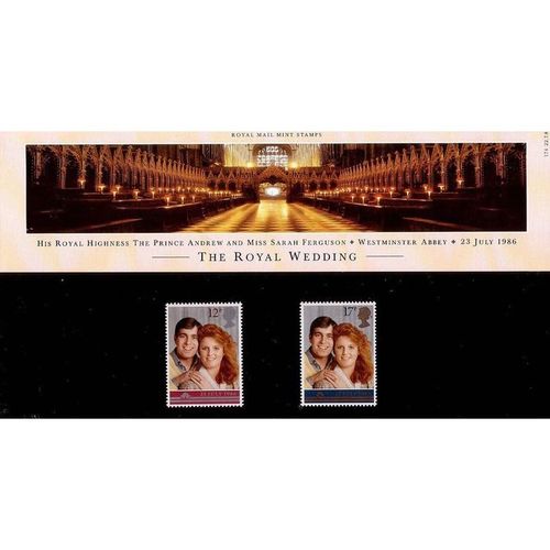 Great Britain 1986 Royal Wedding Presentation Pack Mint NHM SG 1333-1334 stamp