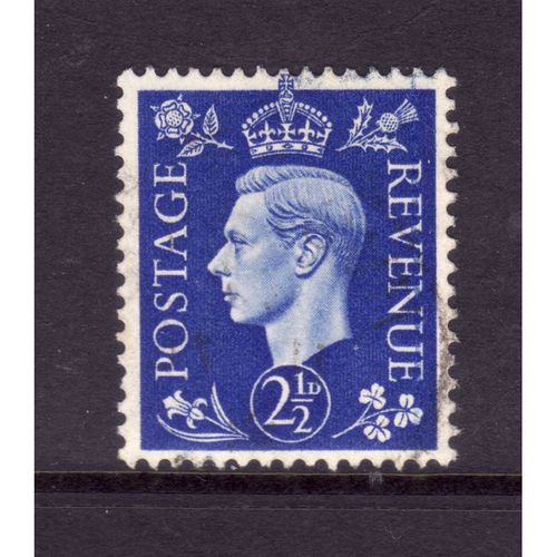 GREAT BRITAIN 1937 SG 466 2 1/2d ULTRAMARINE FINE USED#4