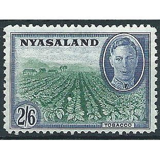 Nyasaland 1945 SG154 2/6d Emerald & Blue Mounted Mint .....