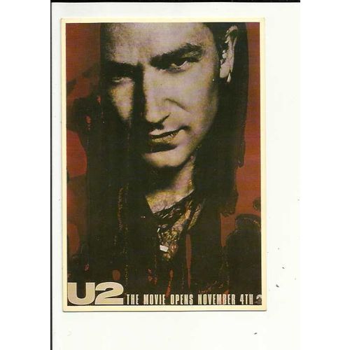 U2 THE MOVIE Bono Poster Art Postcard by Avant Garde (P568)