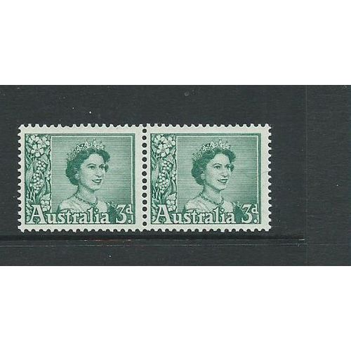 australia stamps used sg311a sg311 a coils special perforations pair mnh