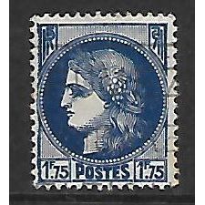 FRANCE 1938 CERES 1F.75 BLUE SG 591 FINE USED