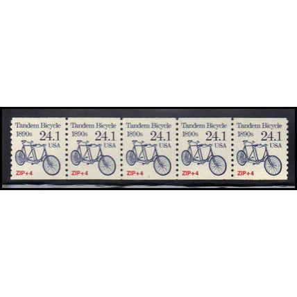 2266 24.1c Tandem Bicycle Very Fine MNH Dry Gum PNC 1/5 X1332