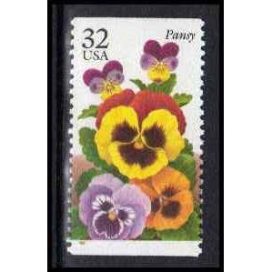 3027 32c Pansy Fine MNH BPS W5197