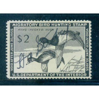 Used RW21 $2 Red-Necked Ducks Very Fine C1022