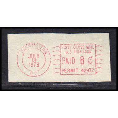 Used Revenue 8c Permit Washington, D.C. E0273