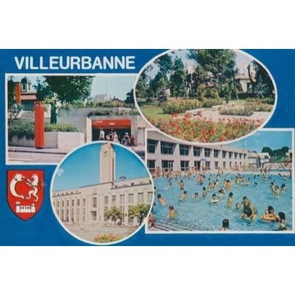 Villeurbanne Hotel Swimming Pool Postcard