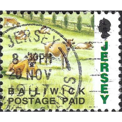 JERSEY, Jersey Cow, green 1993, Bailiwick paid, #3