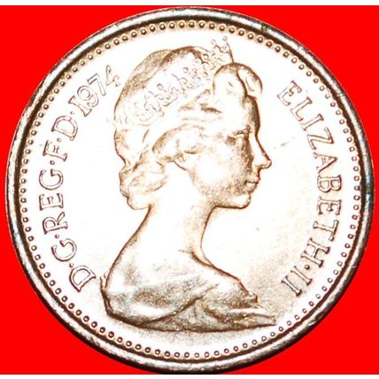 CROWN (1971-1984): GREAT BRITAIN★HALF NEW PENNY 1974 LUSTRE★LOW START★NO RESERVE