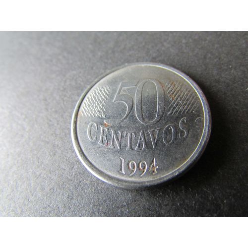 1994 BRASIL FIFTY CENTAVOS FREE POST. AO