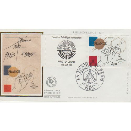 France silk FDC Tremois & Philex May 1982