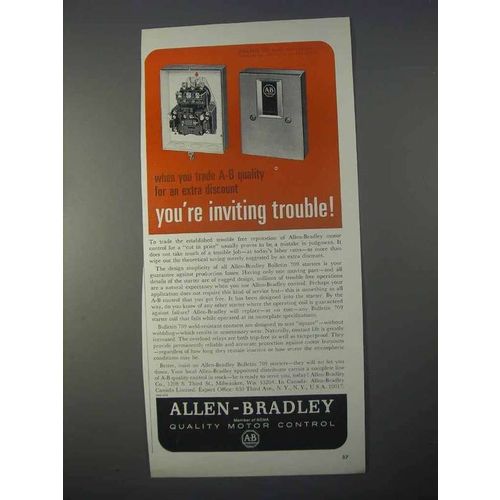 1966 Allen-Bradley Bulletin 709 Starter Ad - Trouble