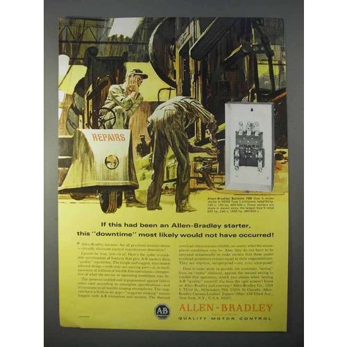 1966 Allen-Bradley Bulletin 709 Size 4 Motor Starter Ad