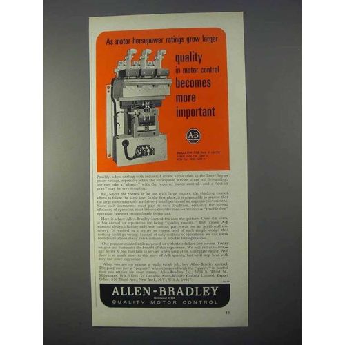 1966 Allen-Bradley Bulletin 709 Starter Ad