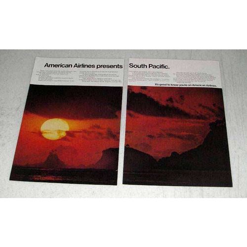 1970 American Airlines Ad - Presents South Pacific