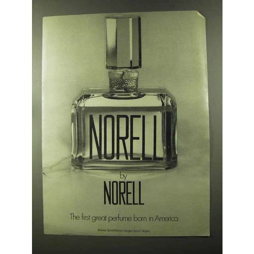1973 Norell Perfume Ad - First Great Born in America