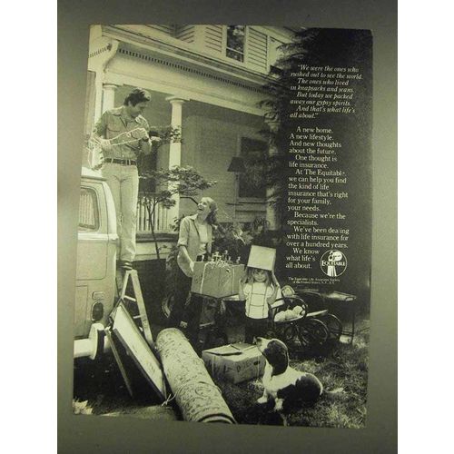 1976 Equitable Life Insurance Ad - Rushed to See World