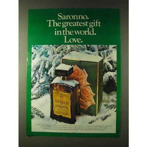 1979 Amaretto di Saronno Ad - Greatest Gift in World