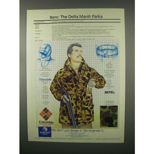 1982 Columbia Gore-Tex Delta Marsh Parka Ad!