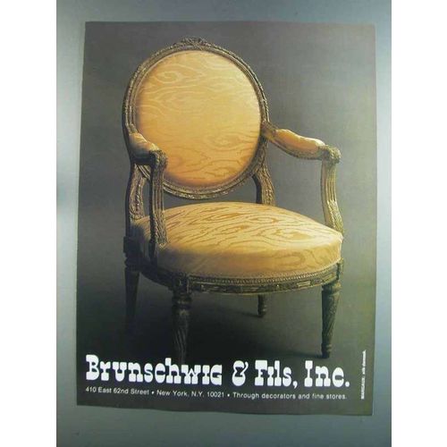 1982 Brunschwig & Fils Ad - Margaux: Silk Damask