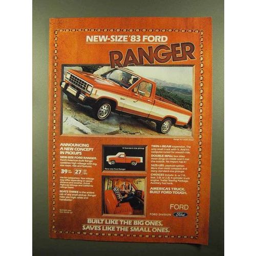 1983 Ford Ranger XLT Pickup Truck Ad