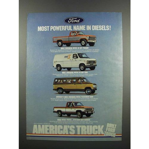 1983 Ford Trucks and Vans Ad - Most Powerful