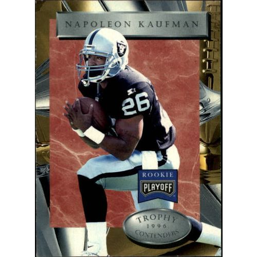 1996 Playoff Football Trophy Contenders Napoleon Kaufman #26