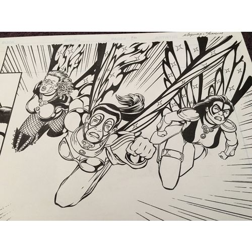 Trinity Angels #4 p20 (1997) Justice League Artist Maguire Angels in Flight