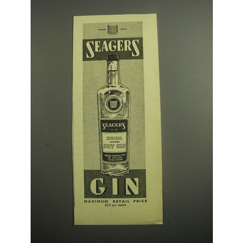 1948 Seagers Gin Ad