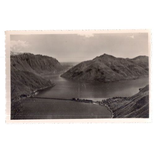 LAKE LUGANO, SWITZERLAND..unused vintage postcard RP #