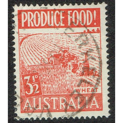 Australia 1953 Food Production 3½d Scarlet SG259 FU