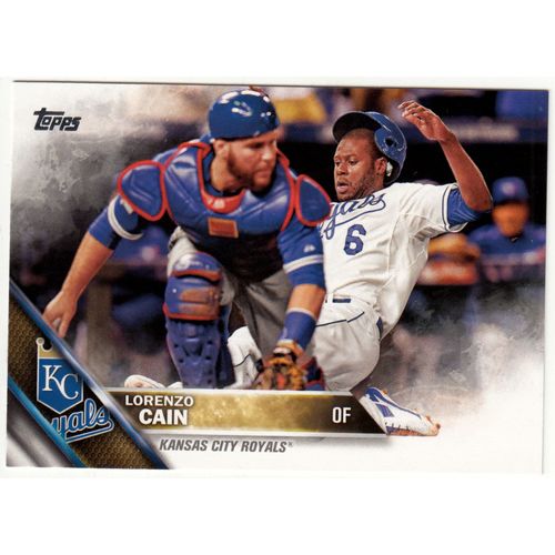 2016 Topps baseball card 696 Lorenzo Cain - Royals