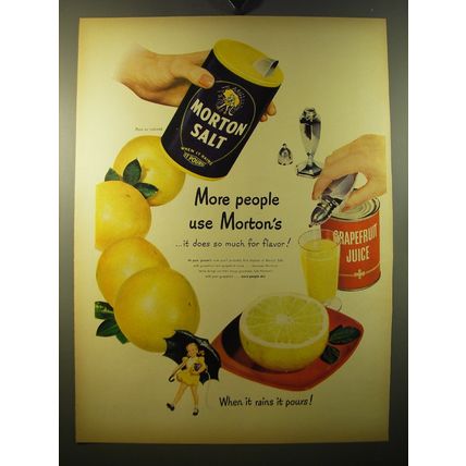 1950 Morton Salt Advertisement - More people use Morton's