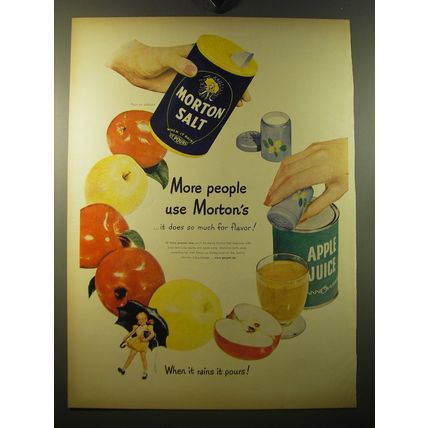 1950 Morton Salt Ad - More people use Morton's