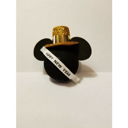 DISNEY'S MICKEY EARS GOLD HAT HAPPY NEW YEARS CAR TRUCK ANTENNA PENCIL TOPPER~NW