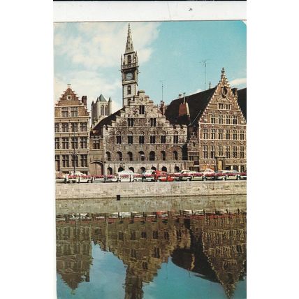 Gent Graslei Quai aux Herbes Belgium Postcard used VGC